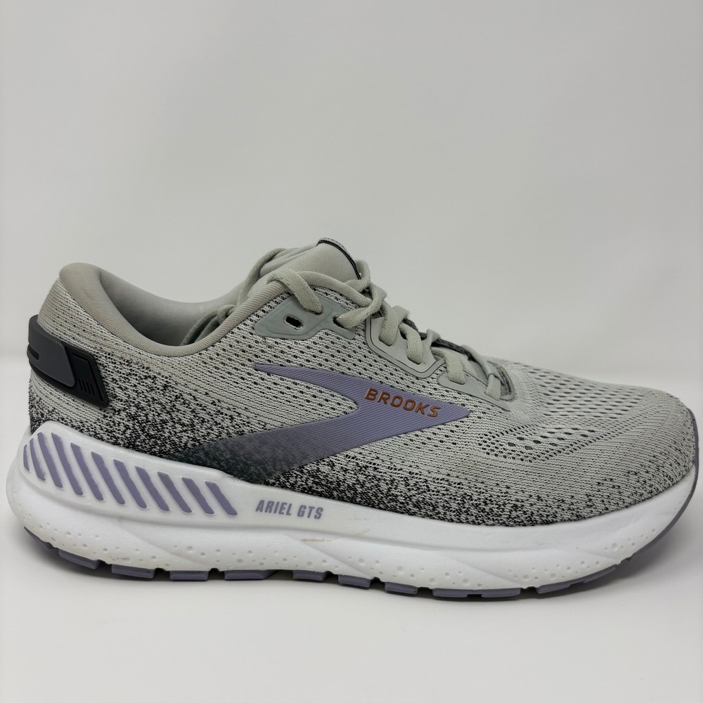 Brooks‎ Ariel 24 GTS Size 8.5 Women's Running Shoes Grey Purple 1204141B080